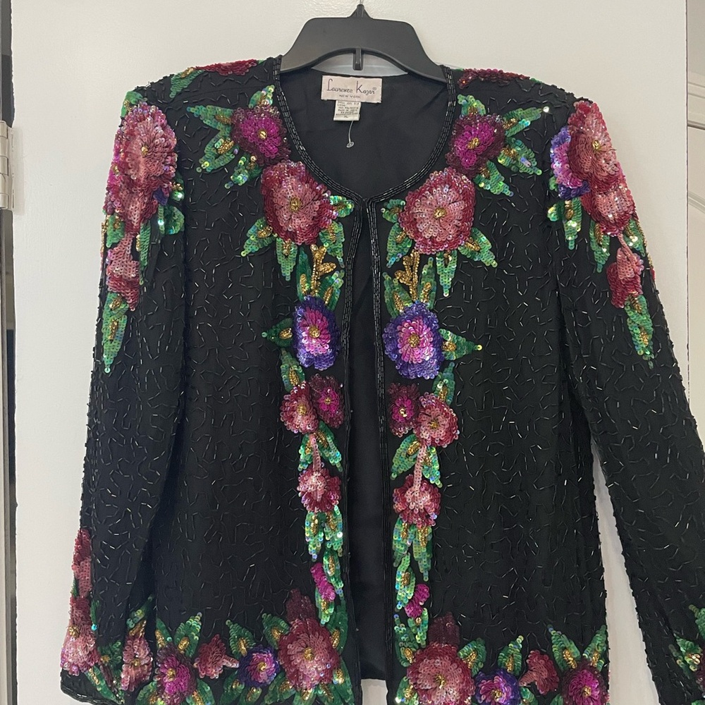 Vintage 1970’s Jacket with Vibrant Floral Design
